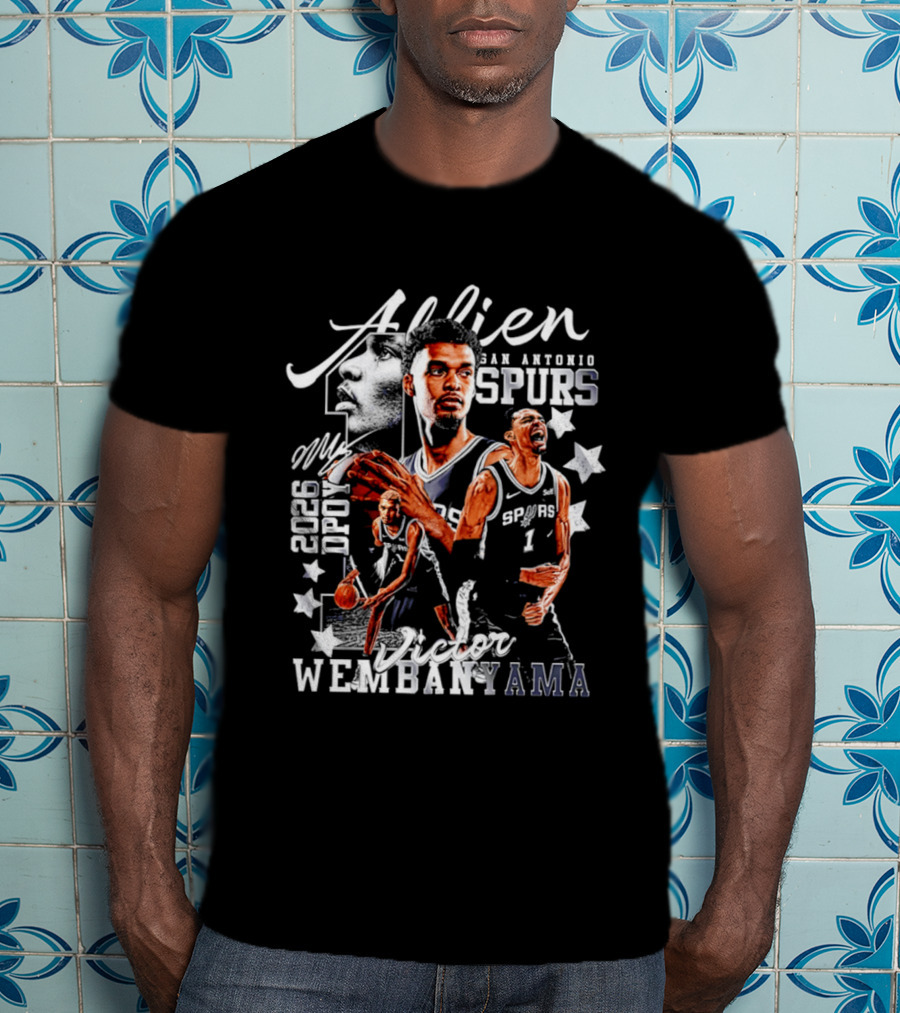 Victor Wembanyama Alien San Antonio Spurs 2026 DPOY T-Shirt