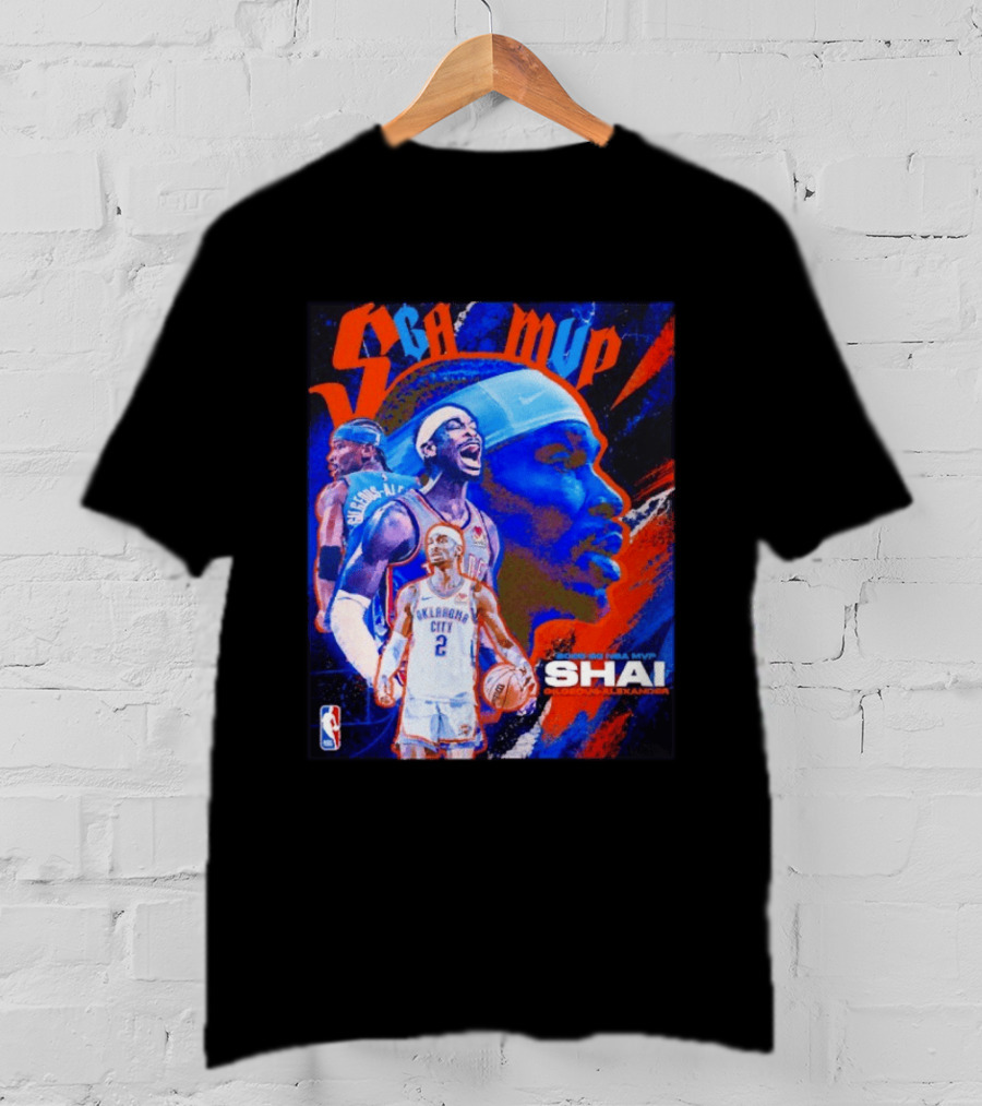 SGA MVP Shai Gilgeous Alexander Oklahoma City 2025 26 NBA MVP T-Shirt