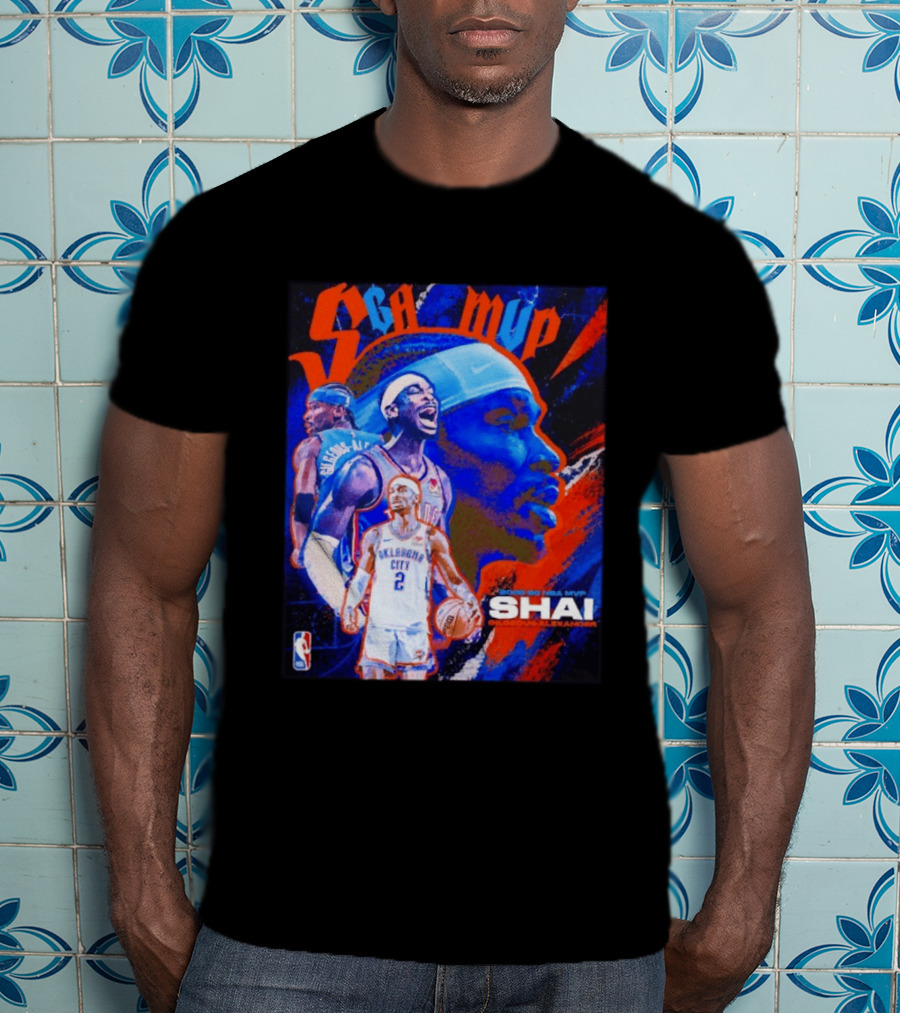 SGA MVP Shai Gilgeous Alexander Oklahoma City 2025 26 NBA MVP T-Shirt