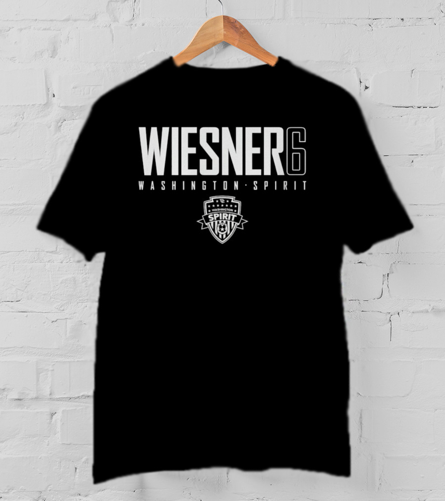 Wiesner 6 Washington Spirit Soccer Team Crest T-Shirt