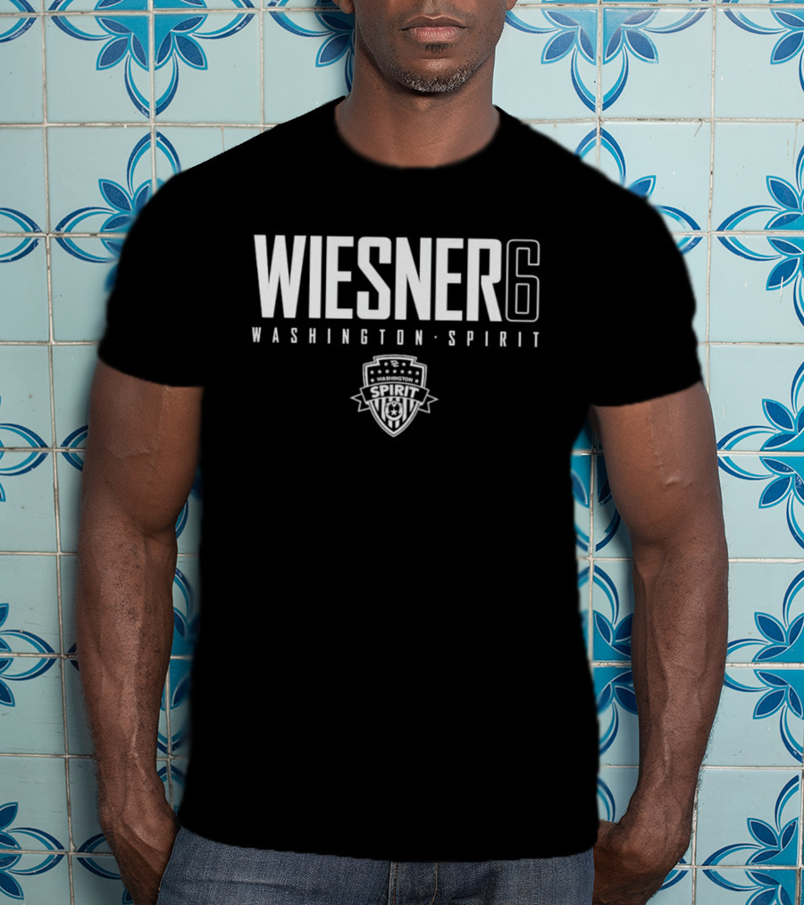 Wiesner 6 Washington Spirit Soccer Team Crest T-Shirt