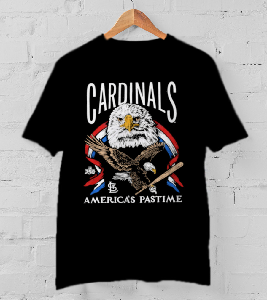 St. Louis Cardinals America's Pastime Bald Eagle Celebration T-Shirt