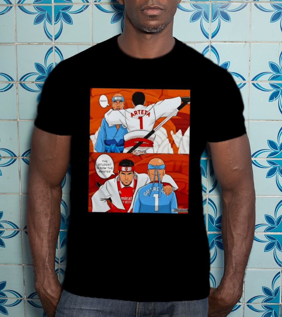 Arteta Vs Guardiola Student Becomes Master Martial Arts Showdown T-Shirt