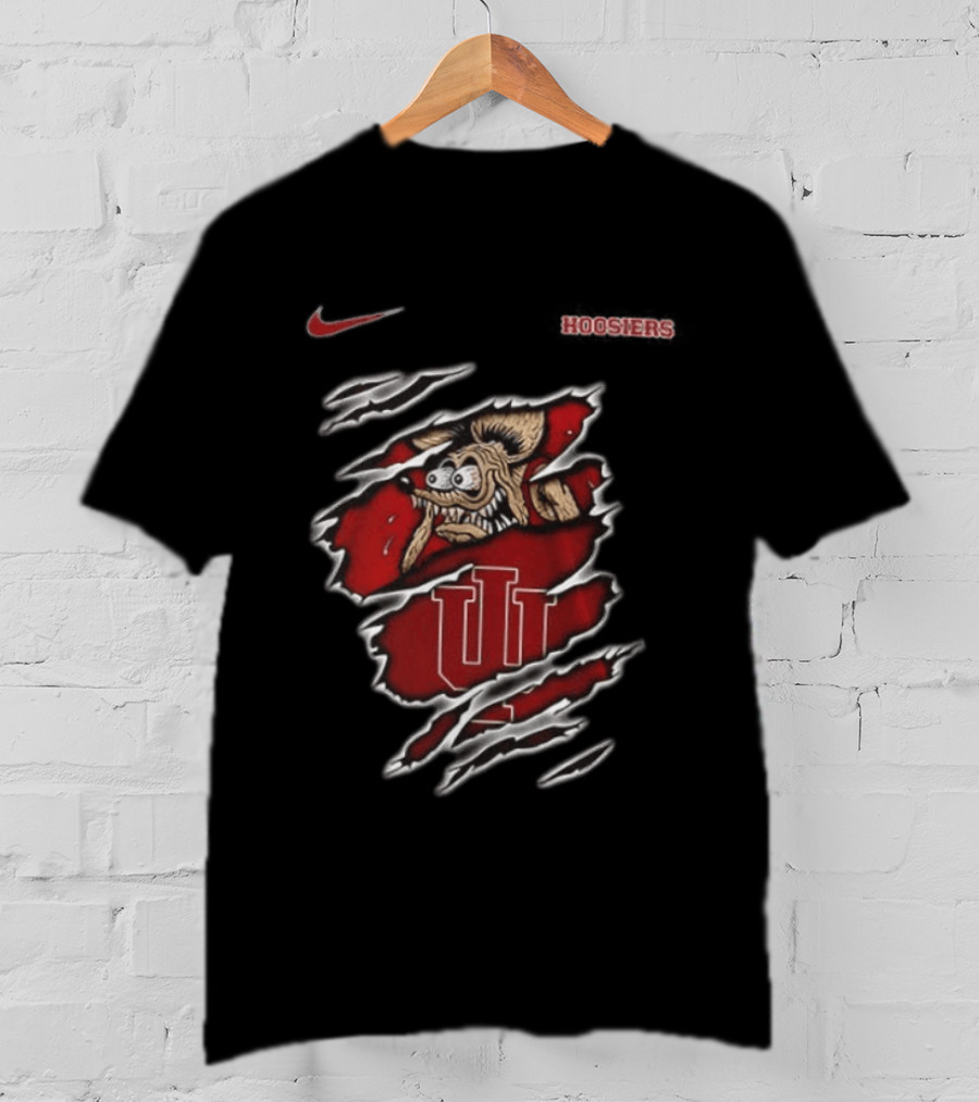 Indiana Hoosiers NCAA Rat Fink Nike Hoosiers Built To Not To Bow T-Shirt