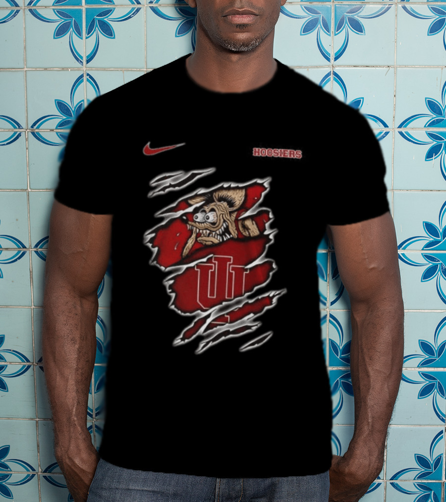 Indiana Hoosiers NCAA Rat Fink Nike Hoosiers Built To Not To Bow T-Shirt