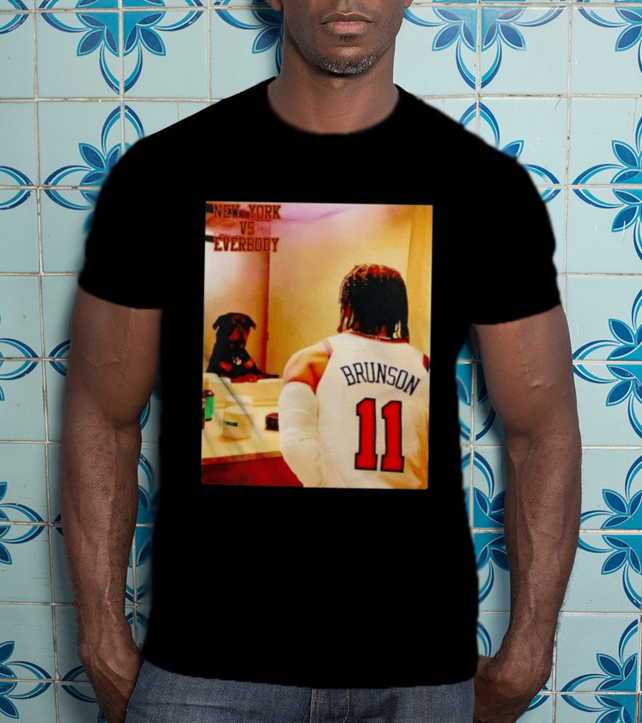 New York Vs Everybody Brunson 11 Mirror Dog T-Shirt