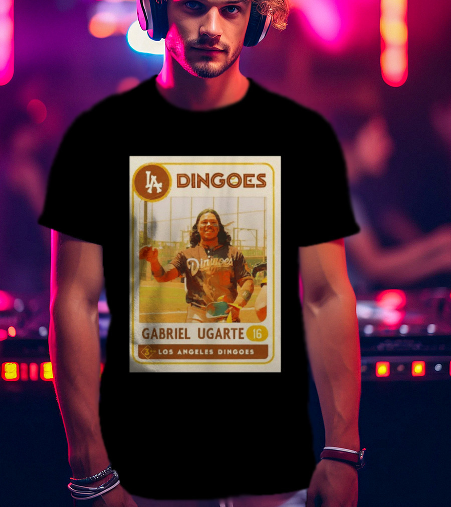 Los Angeles Dingoes Gabriel Ugarte 16 Player Card T-Shirt