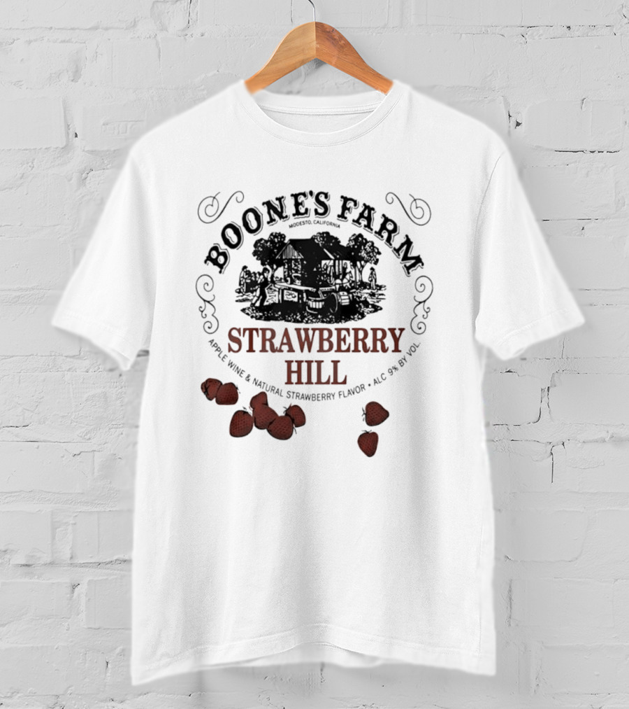 Boone's Farm Strawberry Hill Apple Wine Natural Strawberry Flavor Alc 9% By Vol T-Shirt