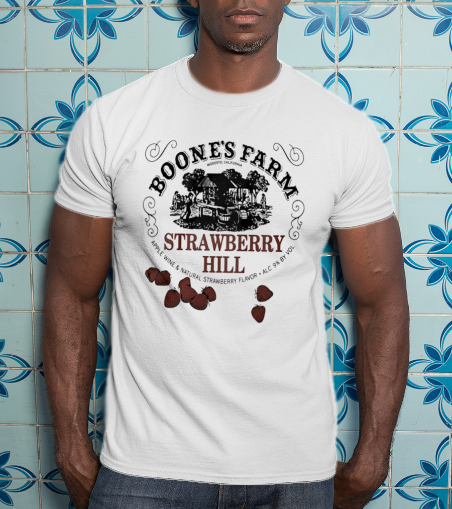 Boone's Farm Strawberry Hill Apple Wine Natural Strawberry Flavor Alc 9% By Vol T-Shirt