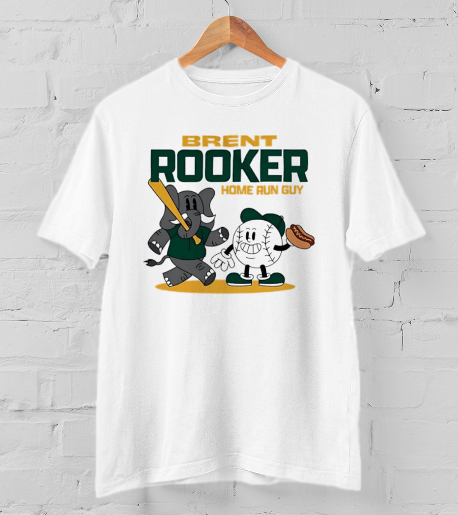 Brent Rooker Oakland Athletics Home Run Guy Elephant Baseball Hotdog T-Shirt