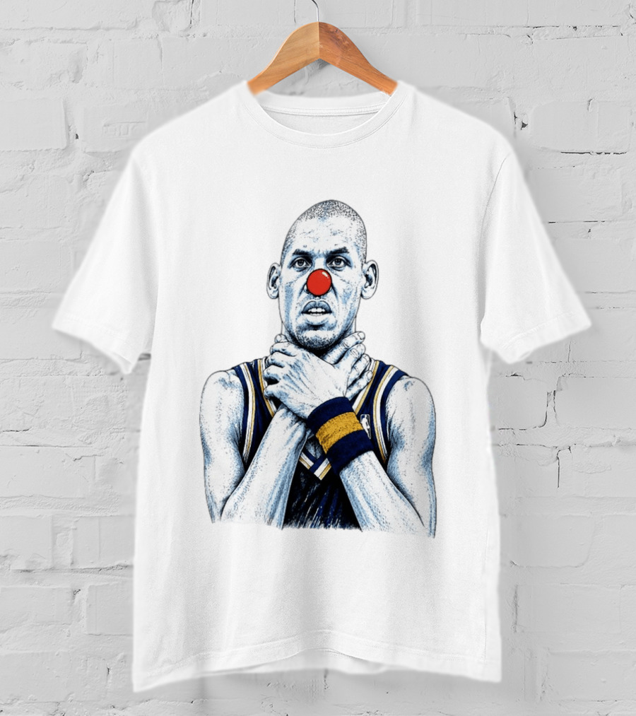 Reggie Miller Clown Nose NBA Parody Thunder Spurs T-Shirt