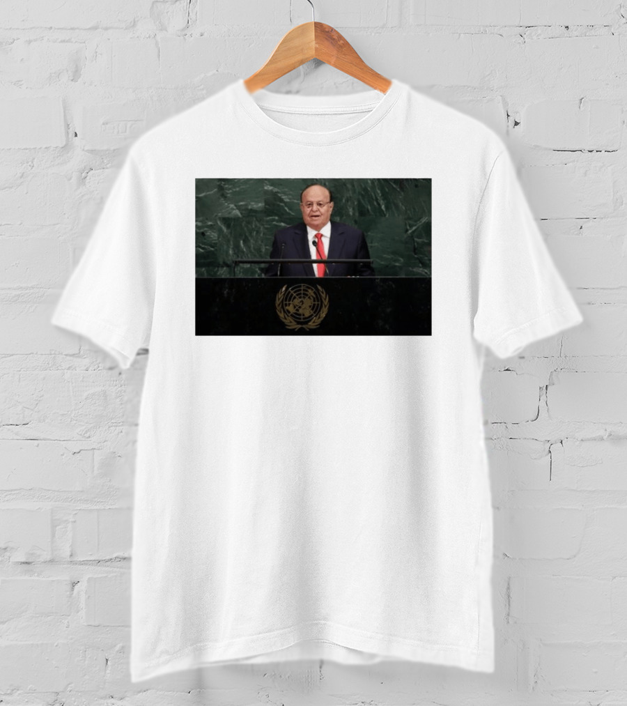 United Nations Address By Former Yemeni President Abdrabbuh Mansur Hadi T-Shirt