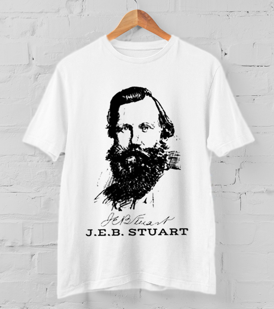 General J.E.B. Stuart Portrait Signature T-Shirt