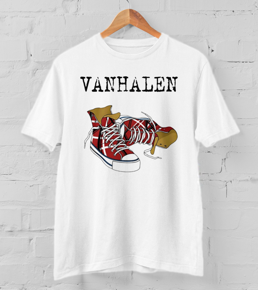 Van Halen Right Here Right Now Tour Red Sneakers T-Shirt