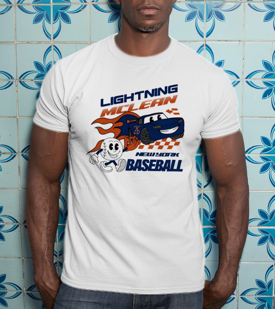 Lightning McLean 26 New York Baseball Players T-Shirt