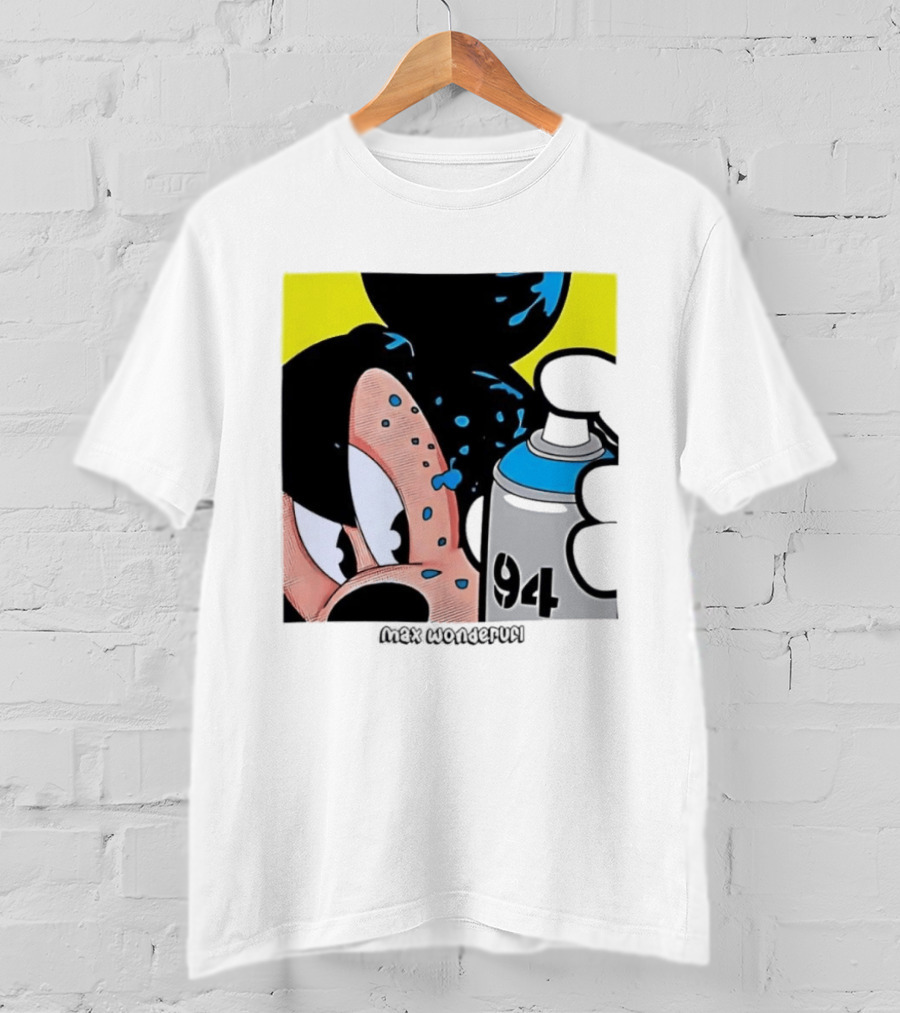 Mickey Mouse Disney Wonderful 84 Spray Paint T-Shirt