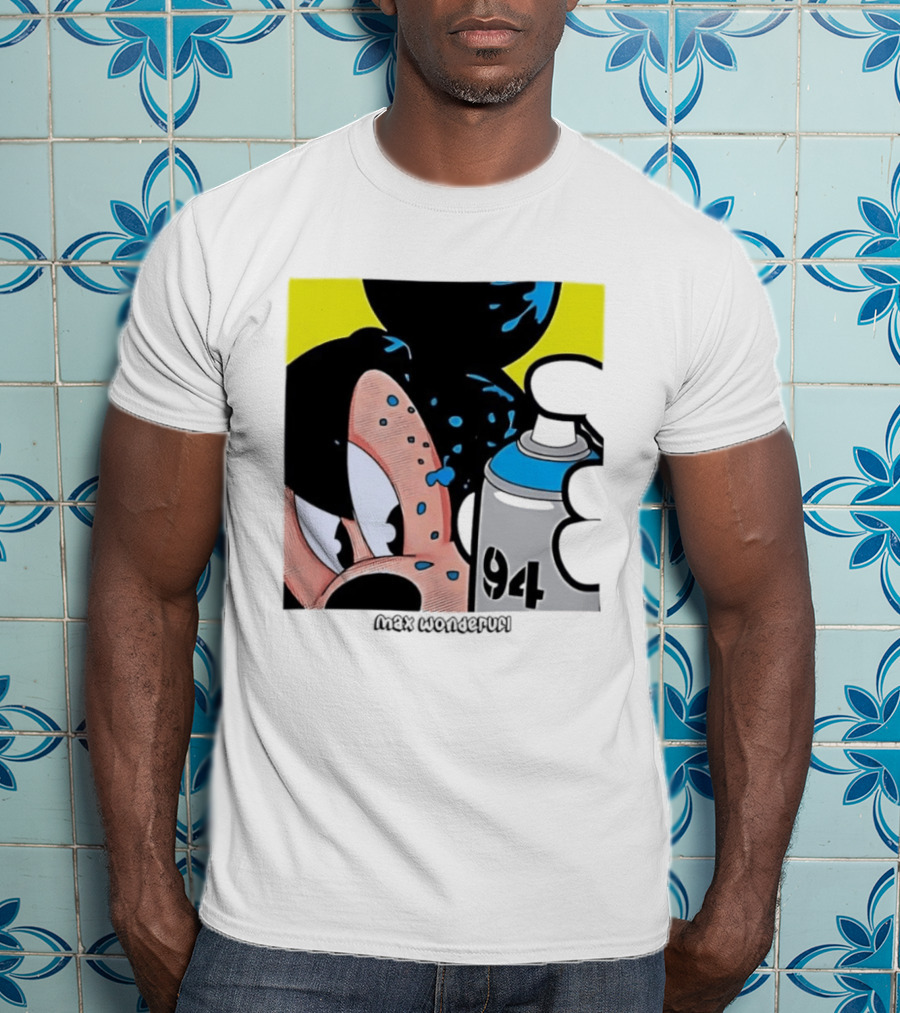 Mickey Mouse Disney Wonderful 84 Spray Paint T-Shirt