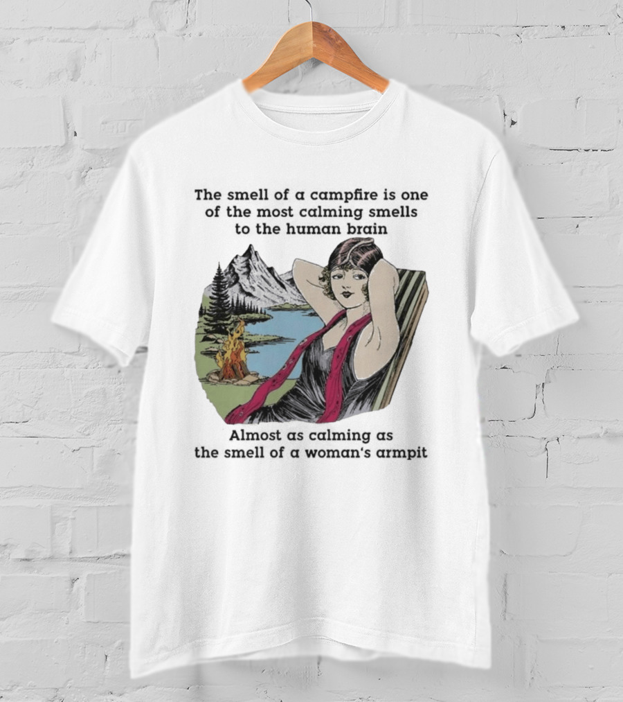 Campfire Calming Scent Vintage Relaxation Nature Bliss T-Shirt