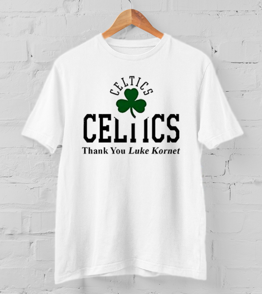 Boston Celtics Thank You Luke Kornet Shamrock T-Shirt