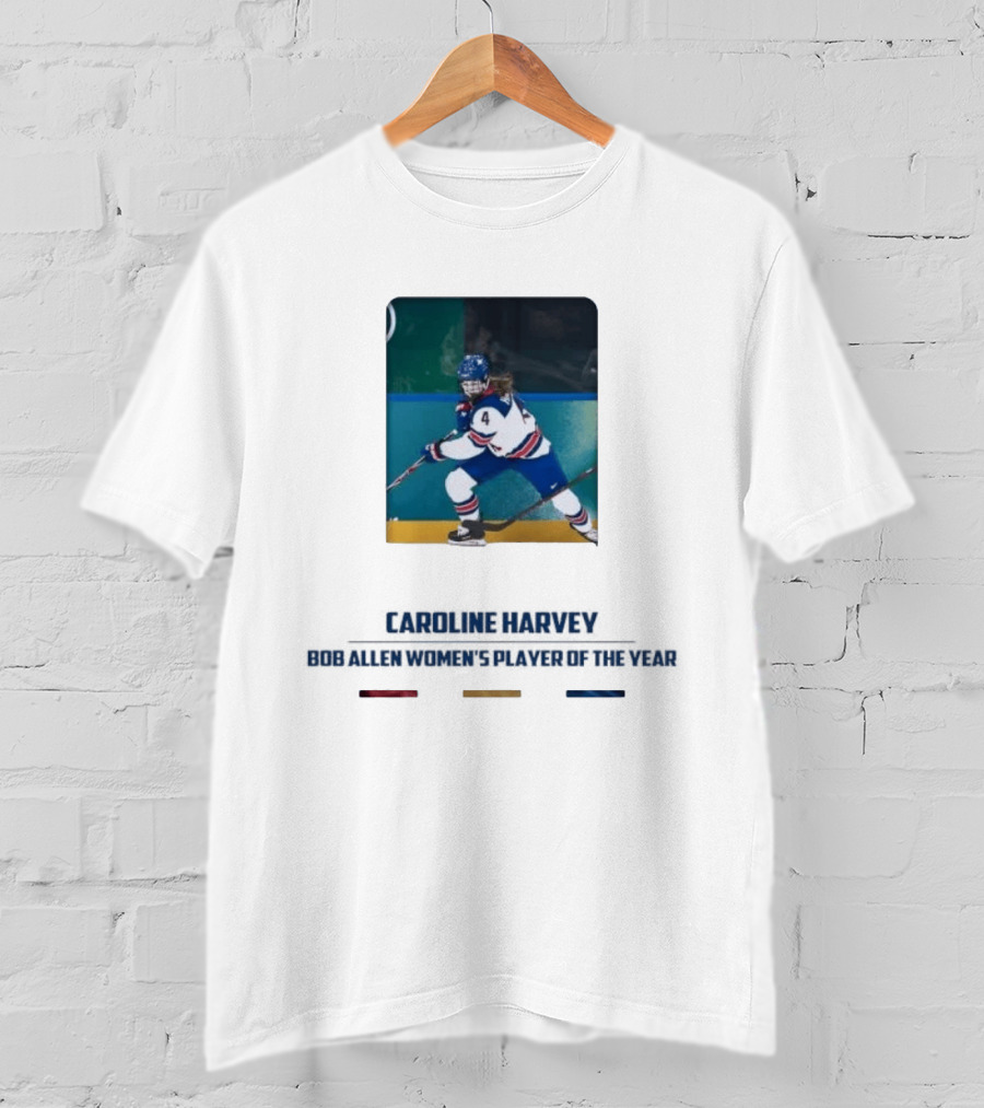 Caroline Harvey Bob Allen Women's Player Of The Year Ice Hockey USA Team 4 T-Shirt