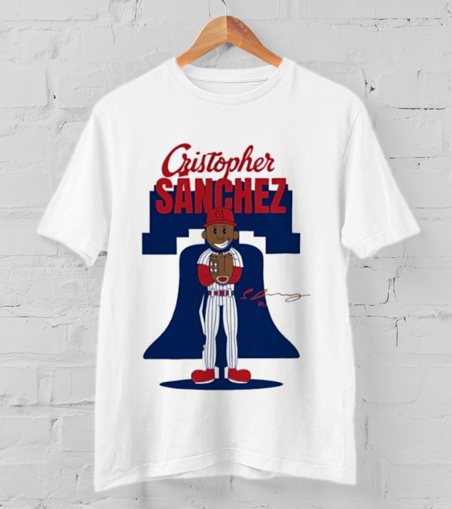 Cristopher Sanchez Philadelphia Phillies MLB Player Number 61 T-Shirt