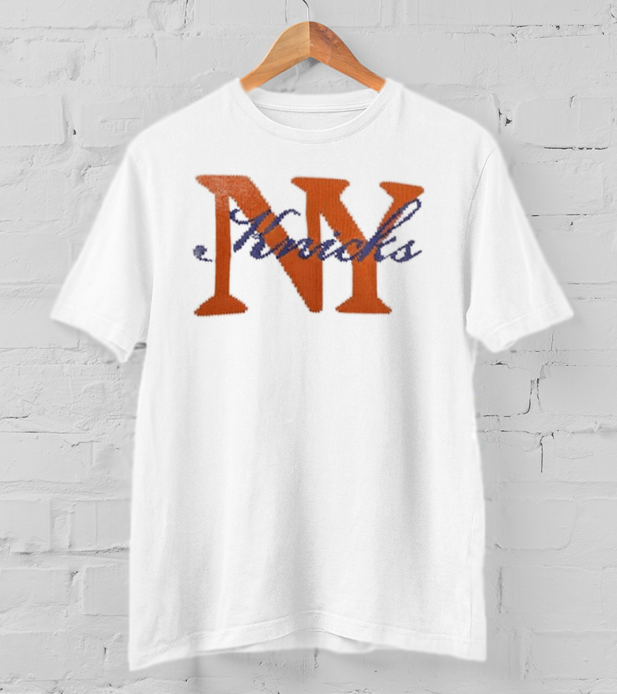 New York Knicks Iconic Orange Blue Team Spirit T-Shirt