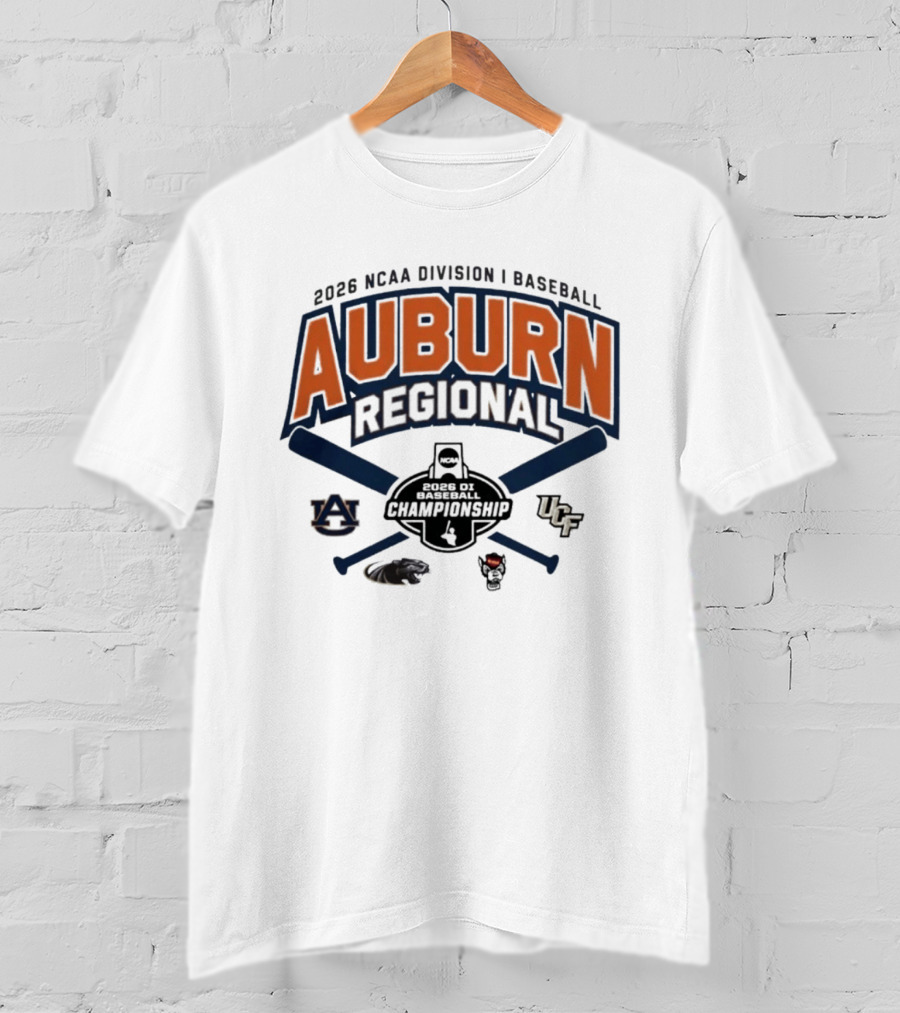 2026 NCAA Division I Baseball Auburn Regional Championship T-Shirt