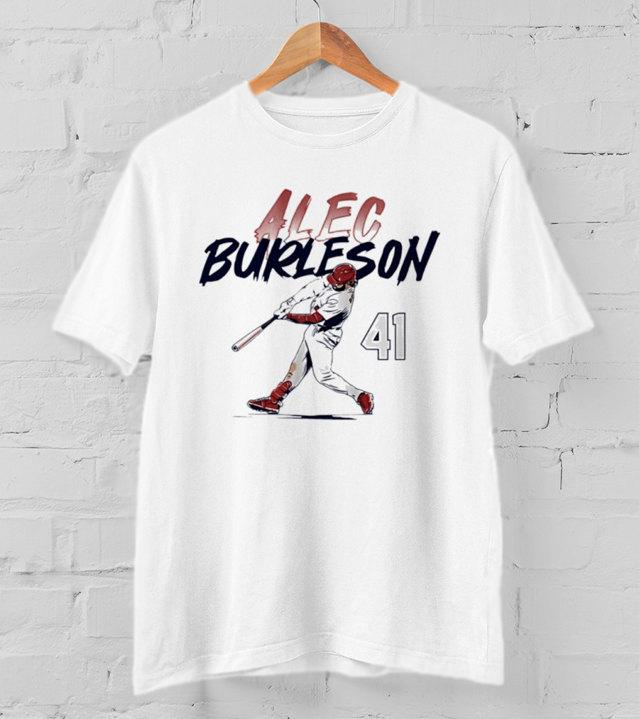 Alec Burleson 41 St. Louis Baseball Slugger Swing Player Name And Number T-Shirt