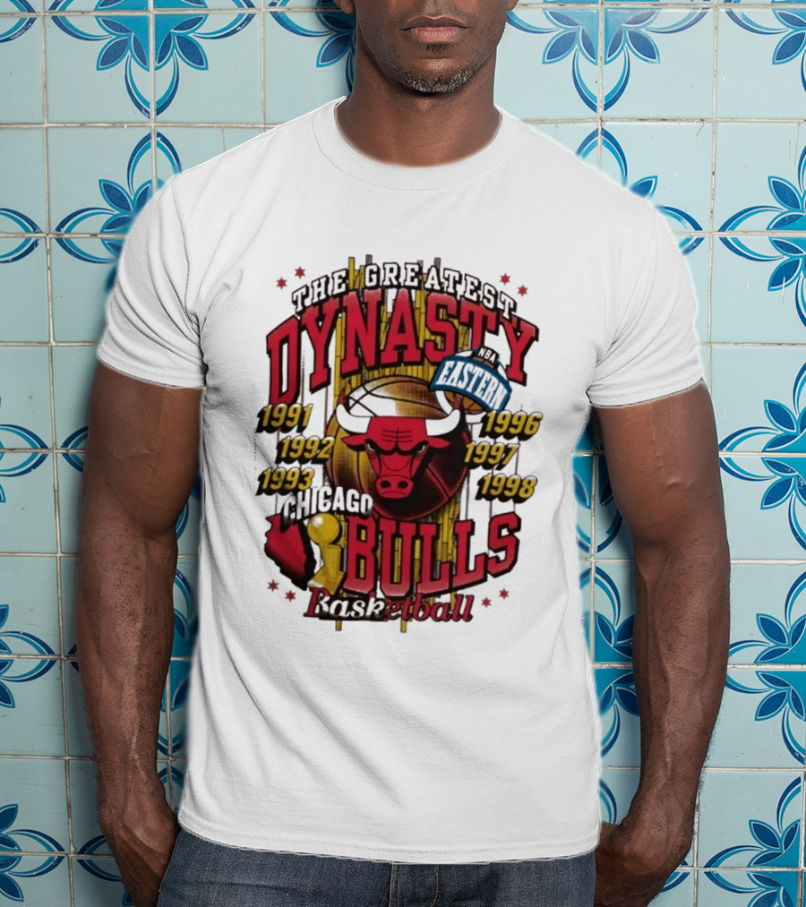 The Greatest Dynasty Chicago Bulls Basketball 1991 1998 NBA Eastern Champs T-Shirt
