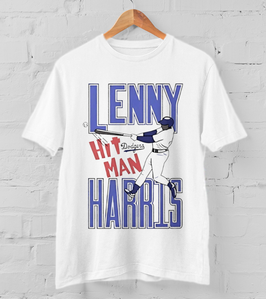 Lenny Harris Dodgers Hit Man Darryl Strawberry T-Shirt