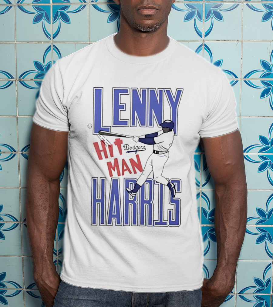Lenny Harris Dodgers Hit Man Darryl Strawberry T-Shirt