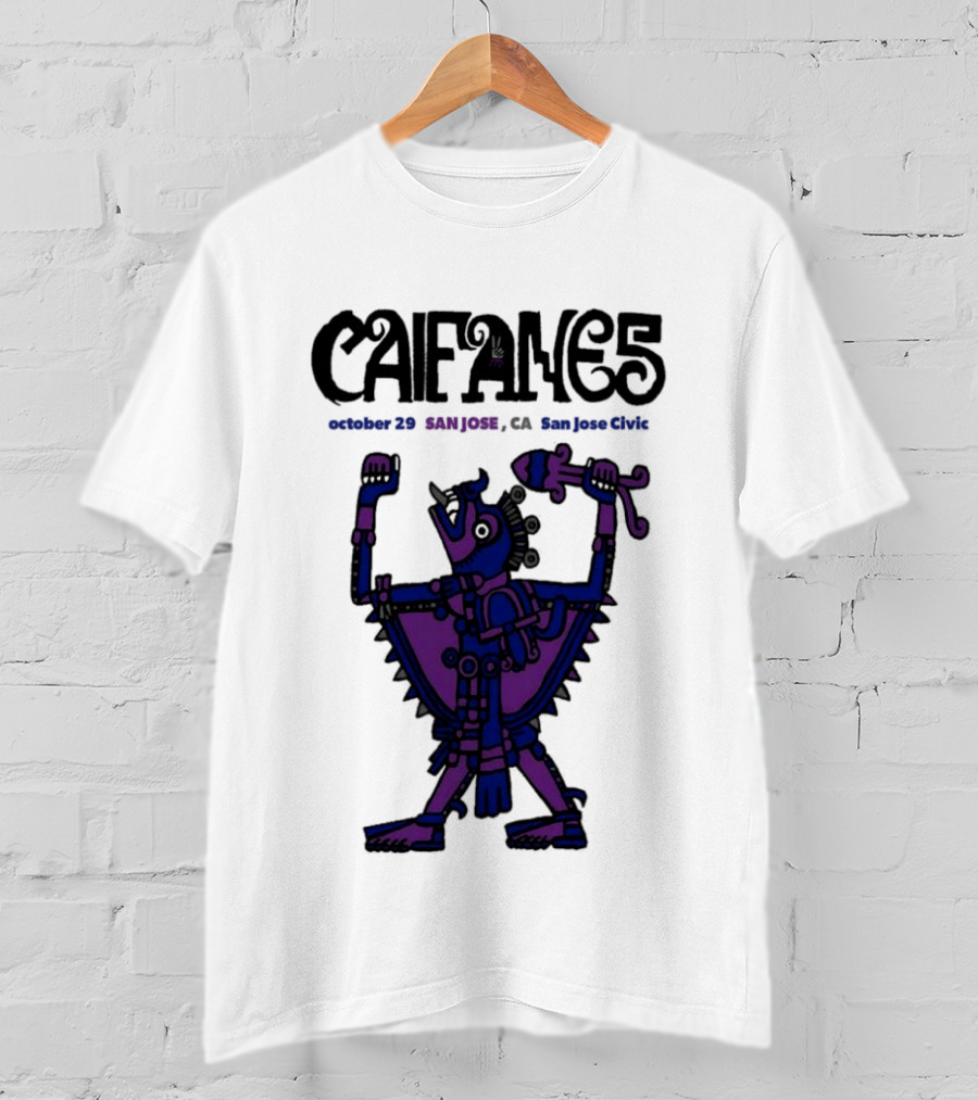 Caifanes October 29 2026 San Jose CA Concert T-Shirt