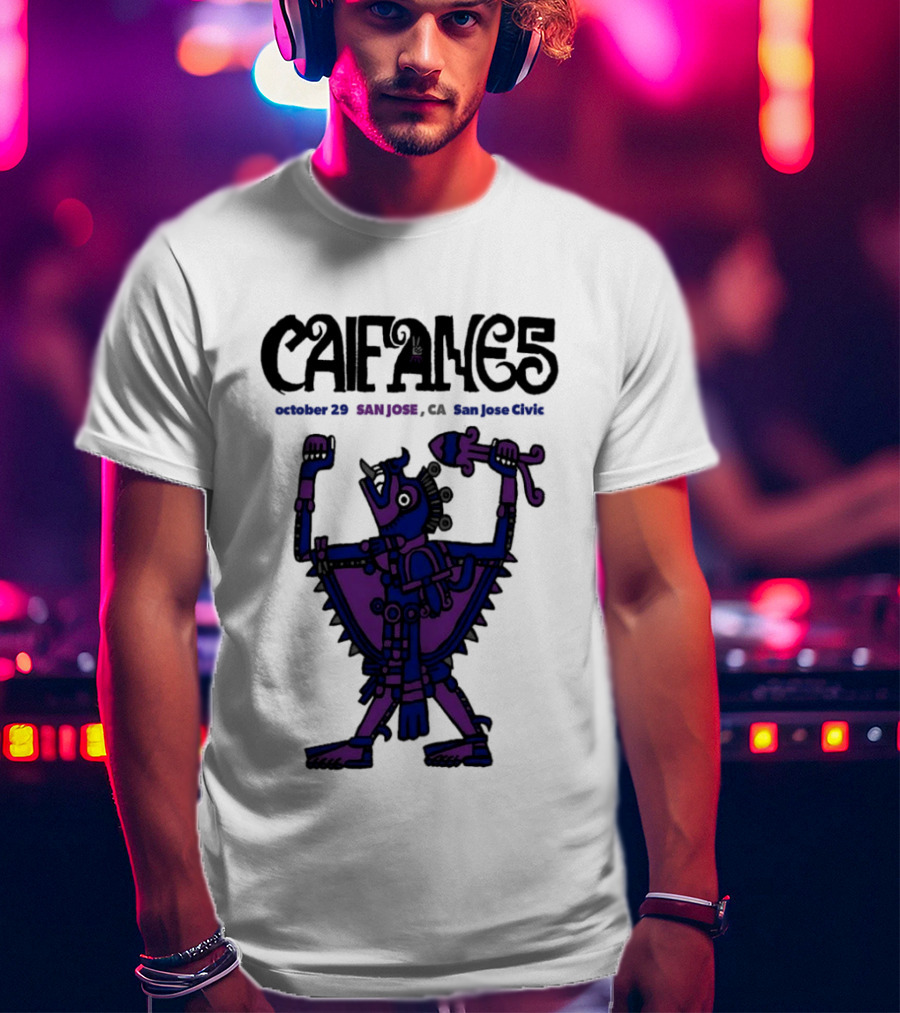 Caifanes October 29 2026 San Jose CA Concert T-Shirt