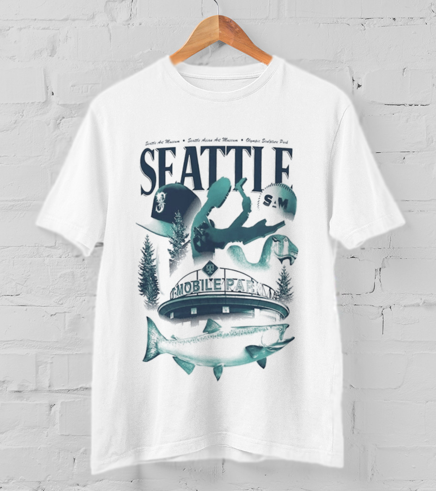 Seattle Mariners Mobile Park Sea Life Museum Night T-Shirt