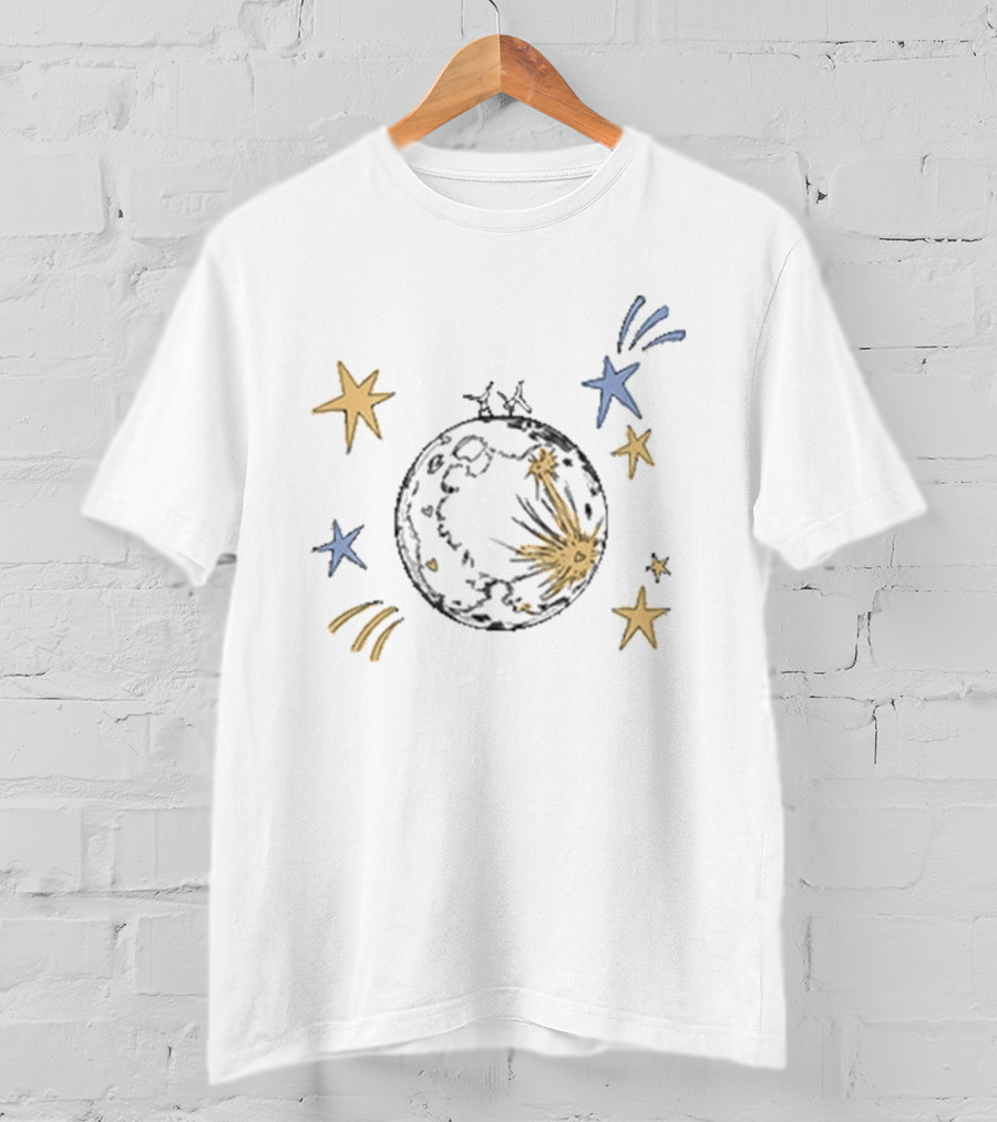 Noah Kahan Orbiter Lyrics Moon And Stars Celestial T-Shirt