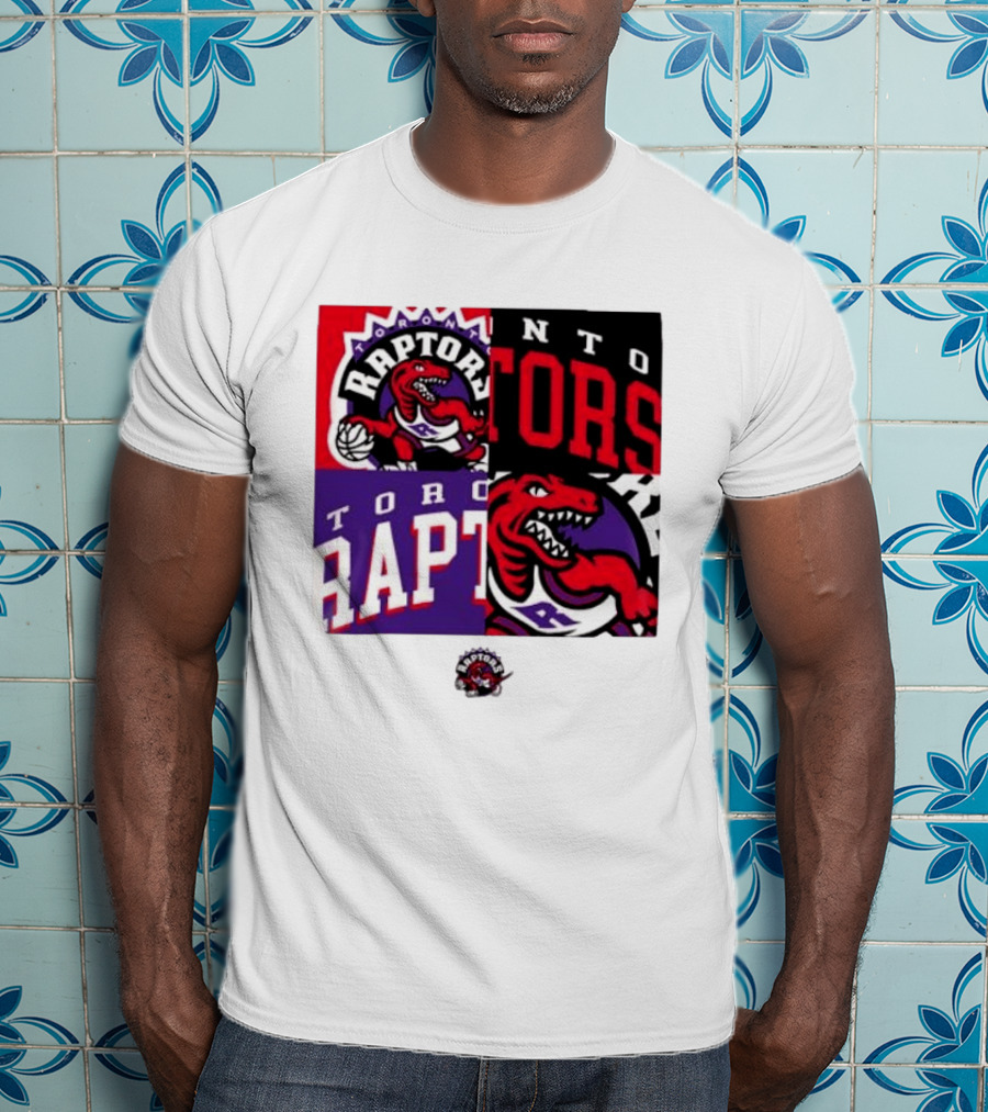 Toronto Raptors NBA Block Team Logo Graphic Raptors Basketball T-Shirt