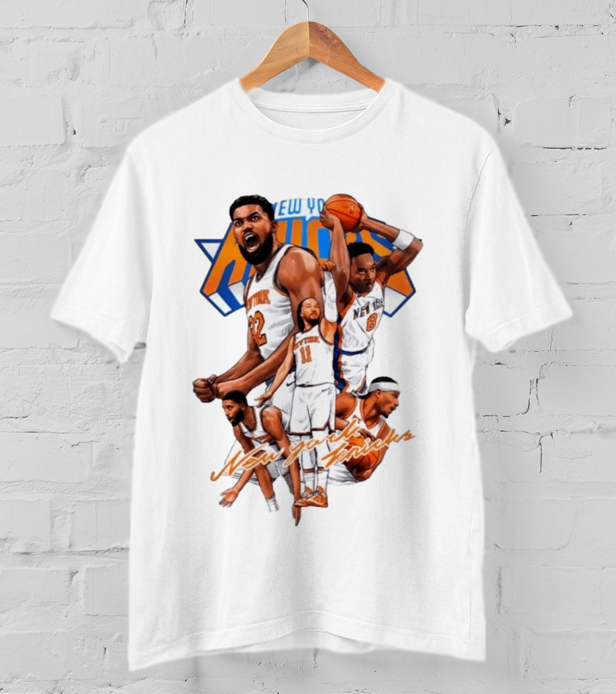 New York Knicks Jalen Brunson Julius Randle RJ Barrett Josh Hart Donte DiVincenzo NBA T-Shirt