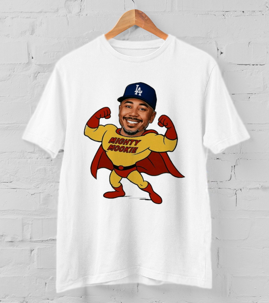 Mookie Betts Los Angeles Dodgers Mighty Mookie Superman T-Shirt