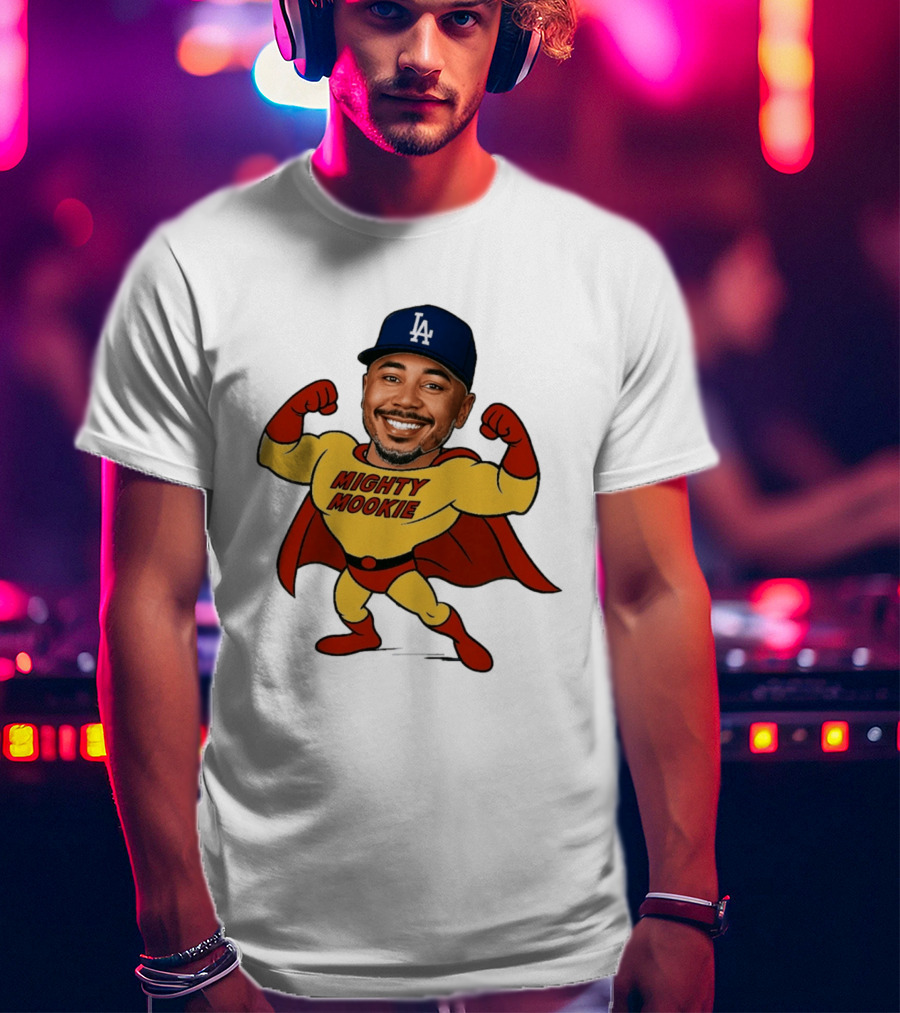 Mookie Betts Los Angeles Dodgers Mighty Mookie Superman T-Shirt