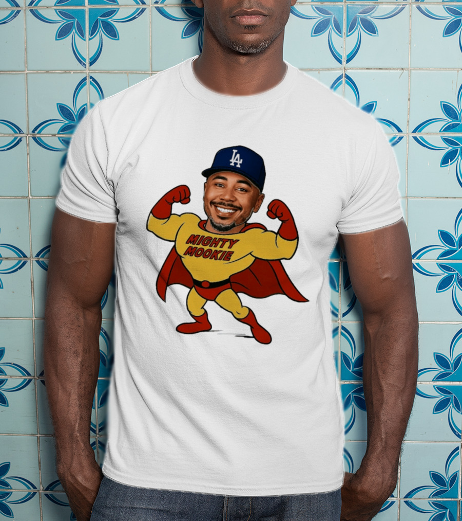 Mookie Betts Los Angeles Dodgers Mighty Mookie Superman T-Shirt