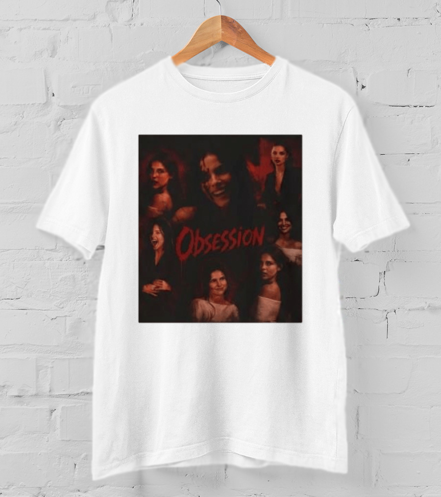 Obsession Nikki Multiple Expressions Dark Red Portraits T-Shirt