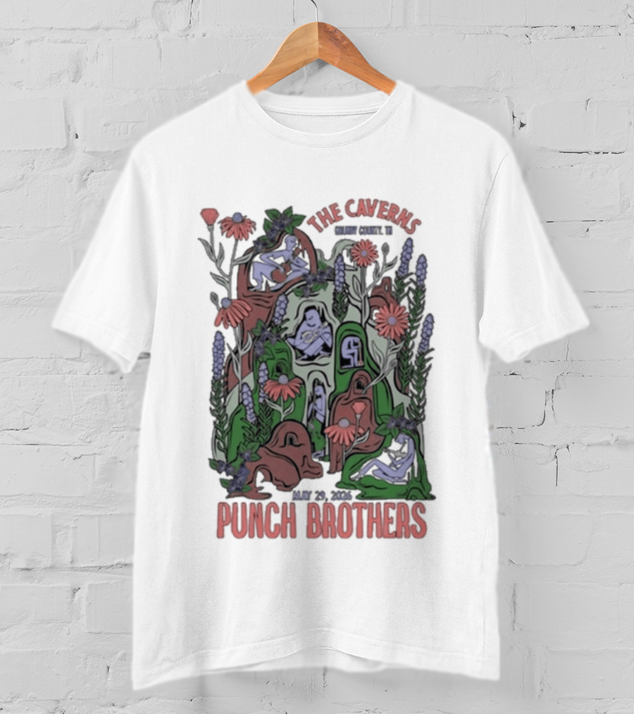 Punch Brothers Live Concert The Caverns Pelham TN 05.29.2026 T-Shirt