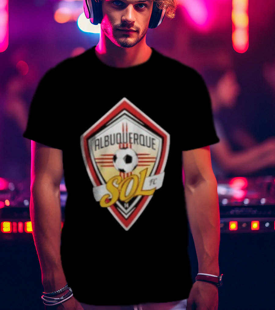 Albuquerque Sol FC Soccer Emblem 2026 Football T-Shirt