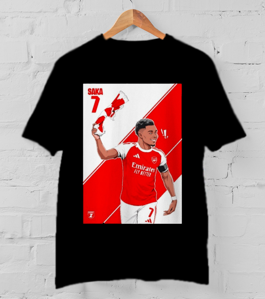 Arsenal F.C. Bukayo Saka 7 Starboy Emirates Fly Better T-Shirt