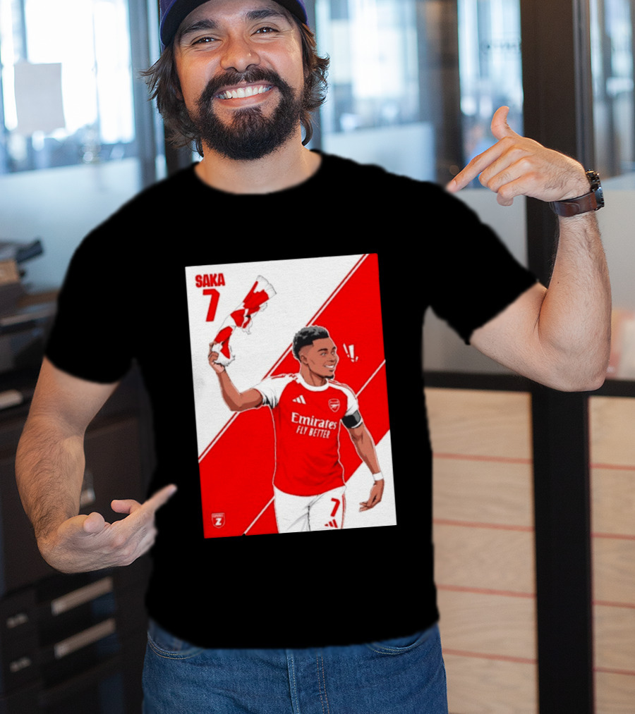 Arsenal F.C. Bukayo Saka 7 Starboy Emirates Fly Better T-Shirt