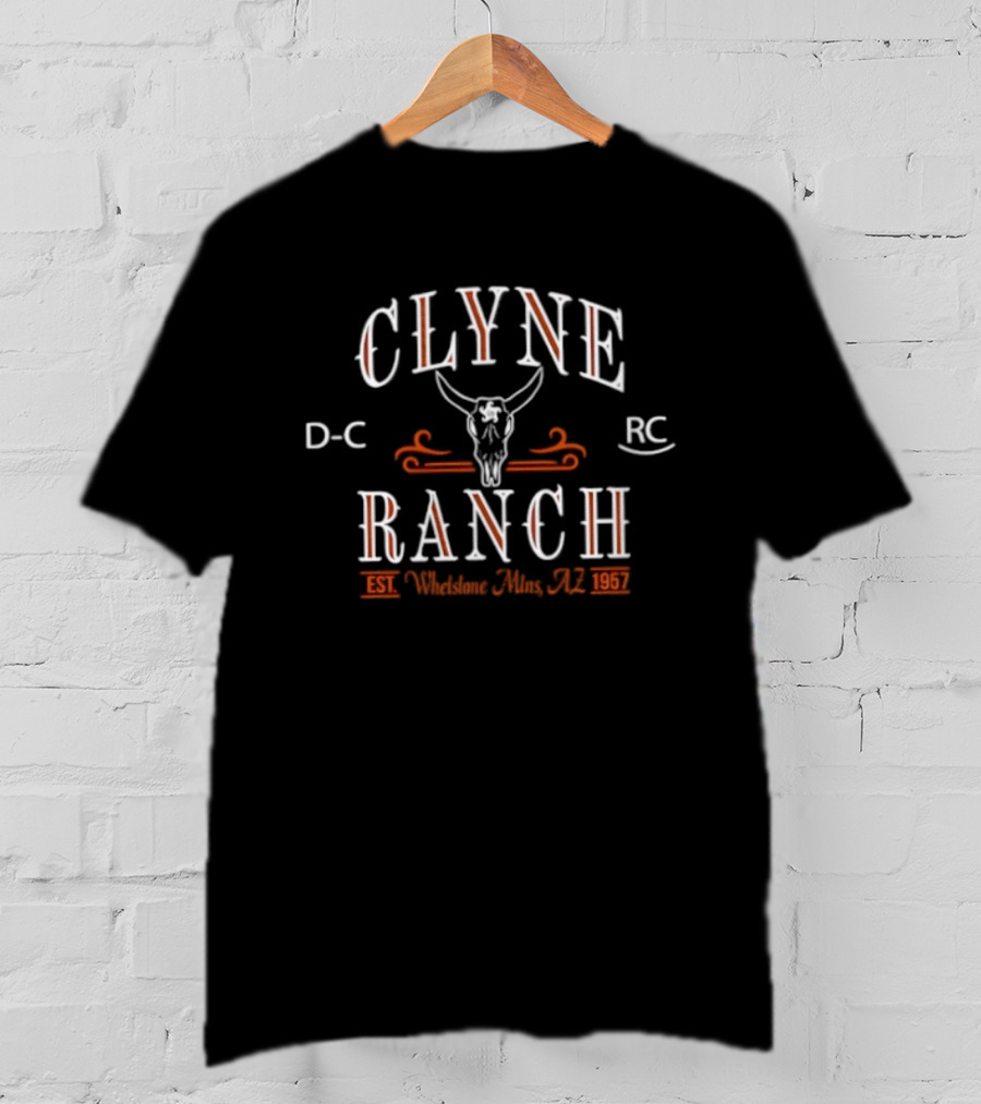Clyne Ranch DC RC Skull Whetstone Mountains AZ Est 1957 T-Shirt