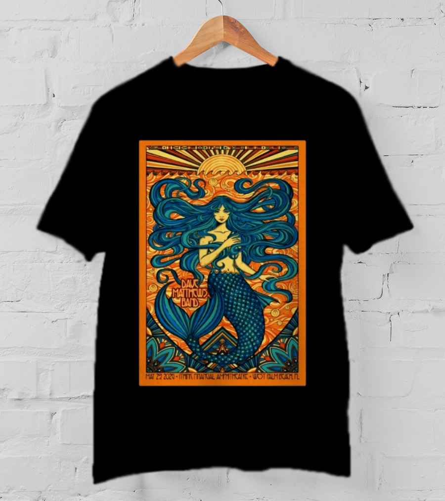 Dave Matthews Band May 29 2026 ITHINK Financial Amphitheatre West Palm Beach FL Mermaid T-Shirt