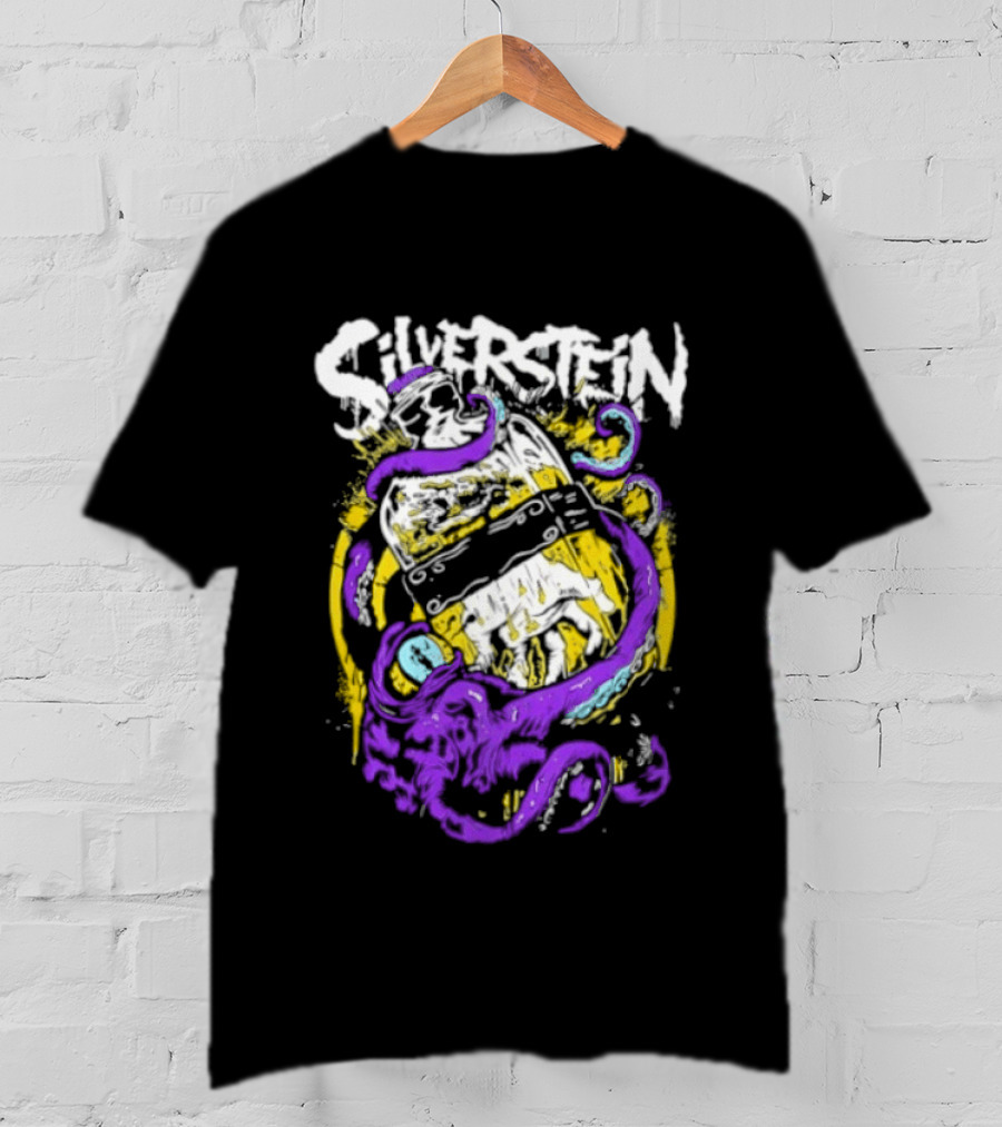 Silverstein Ghost Killer Entertainment Band Merch Tentacle T-Shirt