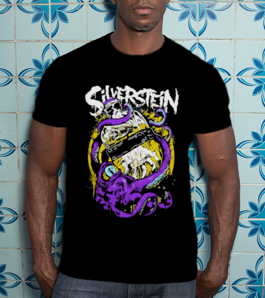 Silverstein Ghost Killer Entertainment Band Merch Tentacle T-Shirt