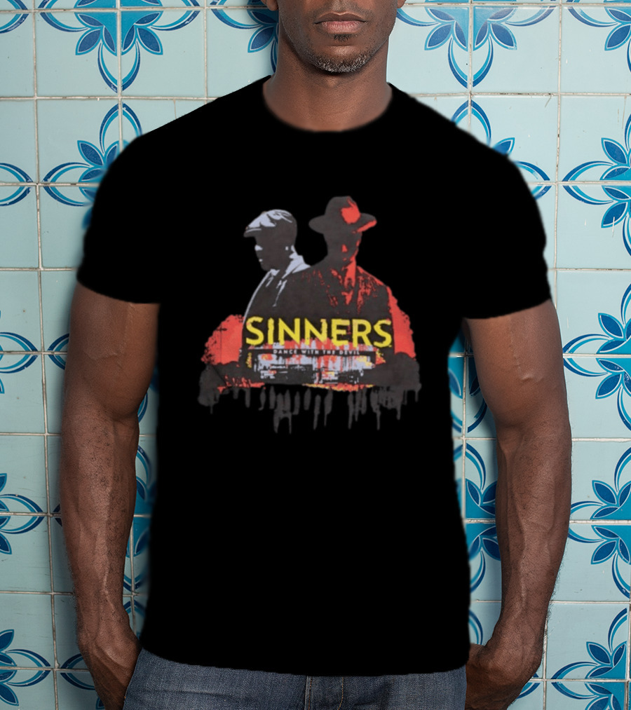 Sinners Dance With The Devil Film Noir Crime Drama T-Shirt
